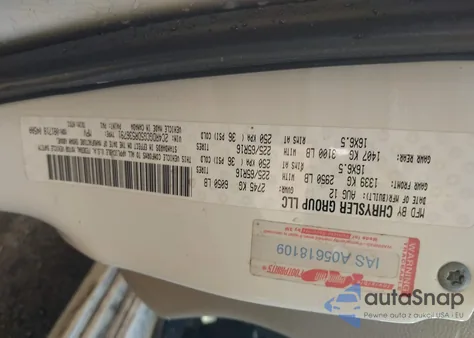 2013 Dodge Grand Caravan Sxt из США, поврежденный, VIN 2C4RDGCG5DR536791